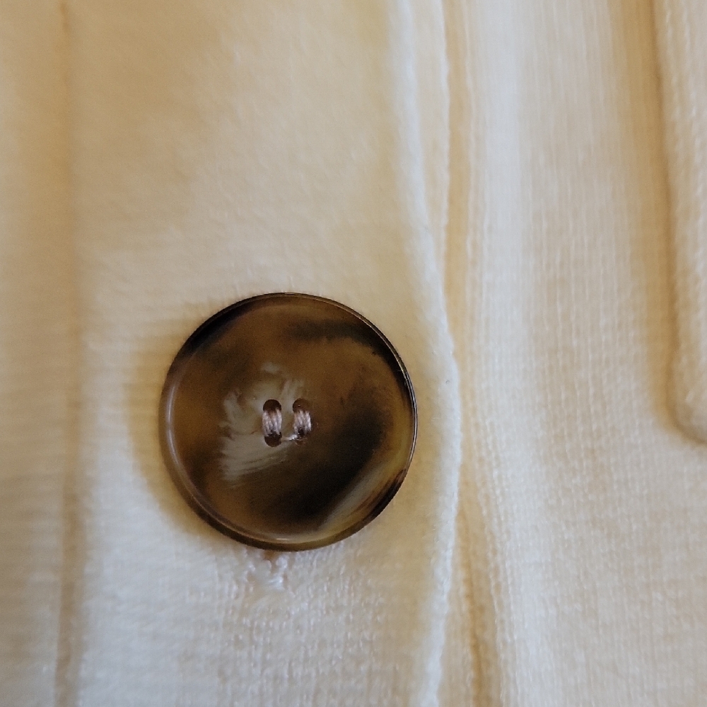 Cream Button-Up Cardigan - Picture 4 of 7